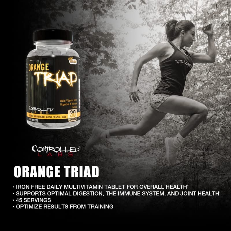 Controlled Labs Orange Triad : tablettes digestives pour une routine quotidienne.