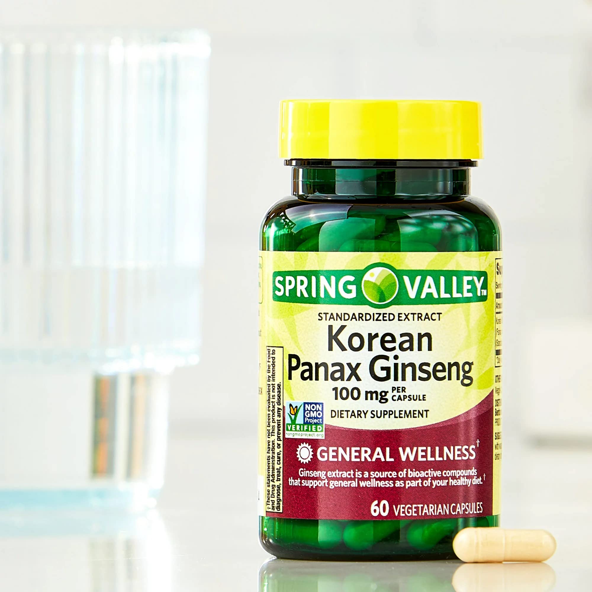 Convergence Panax Ginseng – comprimés faciles à avaler pour concentration potentielle.
