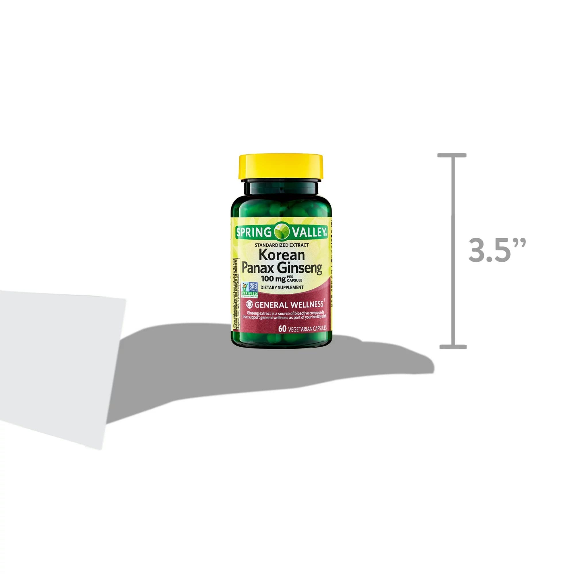 Convergence Panax Ginseng – étiquette claire indiquant posologie et origine coreenne.