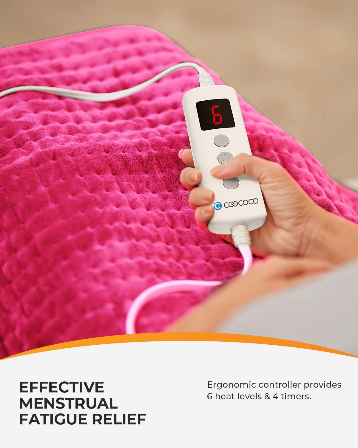 CooCoCo 6 niveaux de chaleur pour un confort personnalisé
