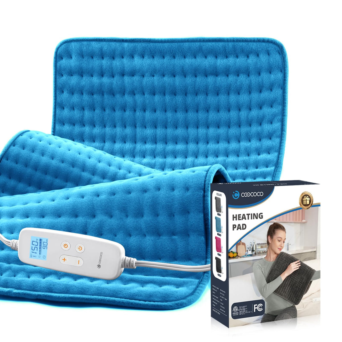 CooCoCo HSA chauffe grand dos et épaules, couverture enveloppante.