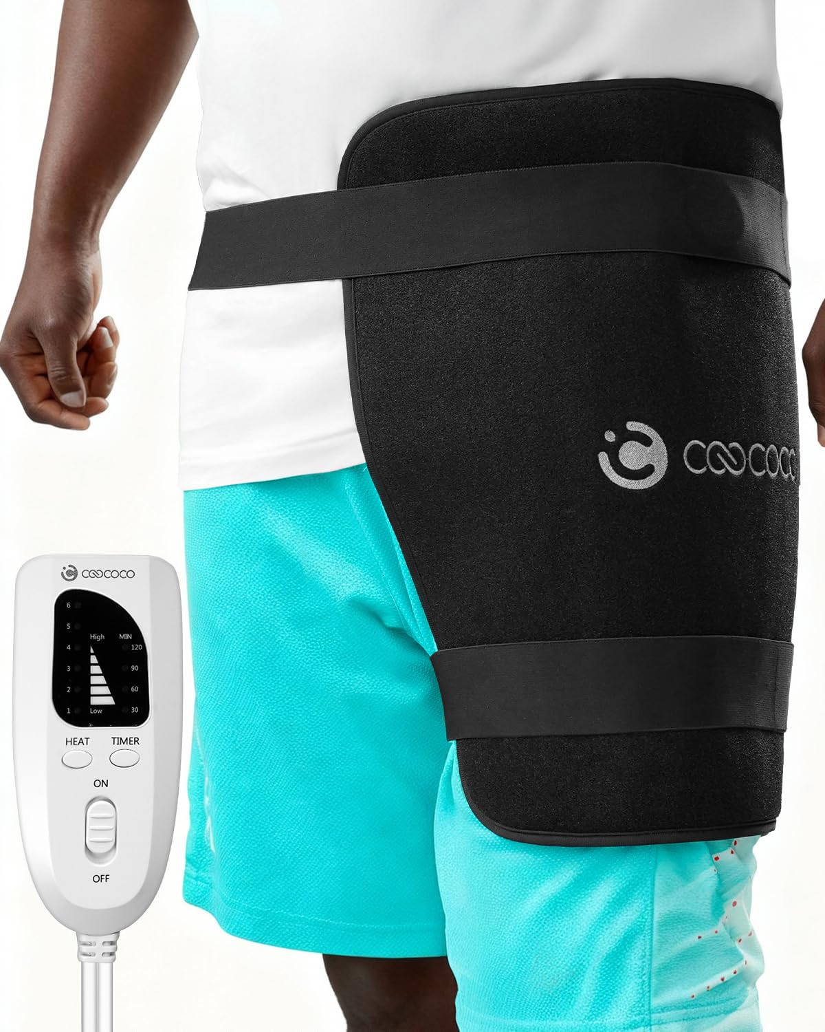 CooCoCo hanche-chauffe-coussin-doux : confort enveloppant pour relaxer les tensions musculaires.