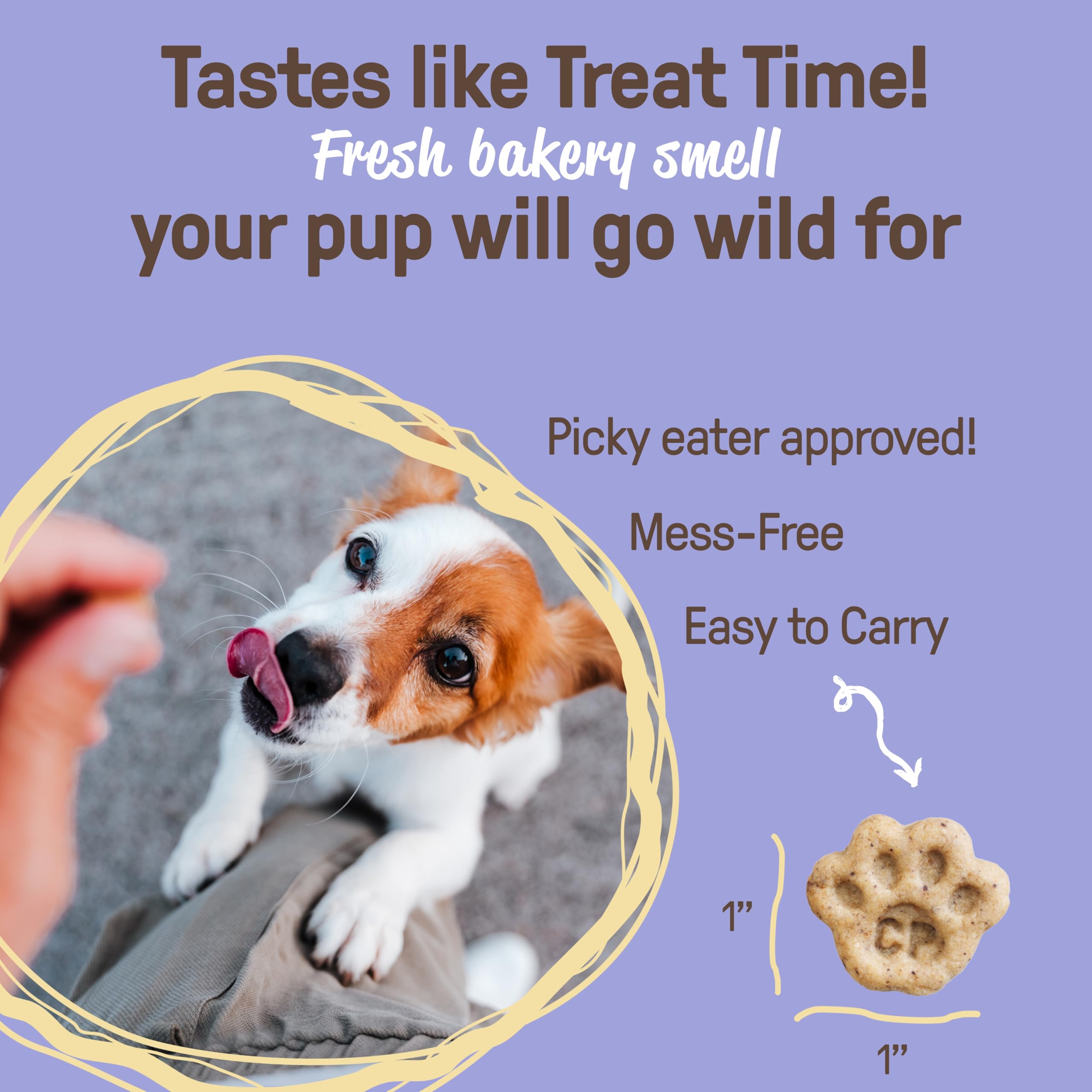 CookiePal friandises faibles calories, idéal pour l’entraînement des chiens.