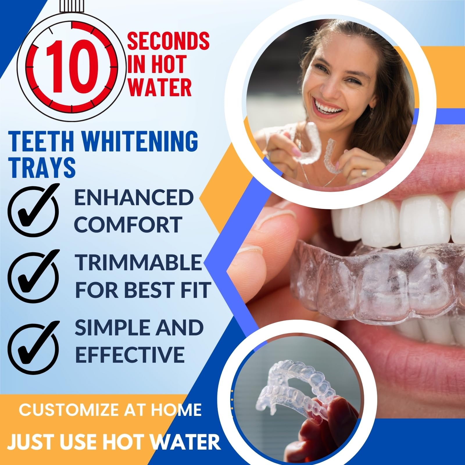 Gouttières Cool Teeth Whitening – compatibles avec Opalescence et autres gels.