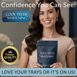 Gouttières Cool Teeth Whitening – égalisation du dosage du gel.