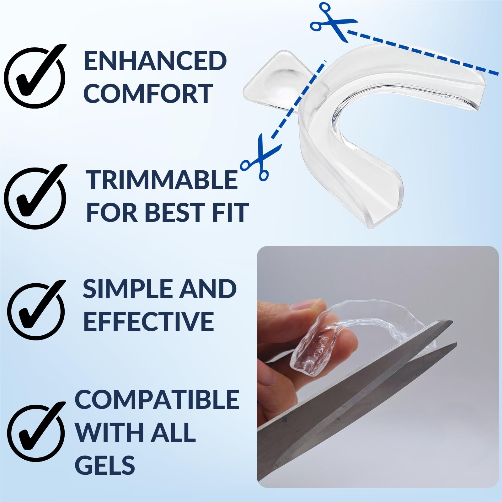 Gouttières Cool Teeth Whitening – rangement hygiénique lors des déplacements.