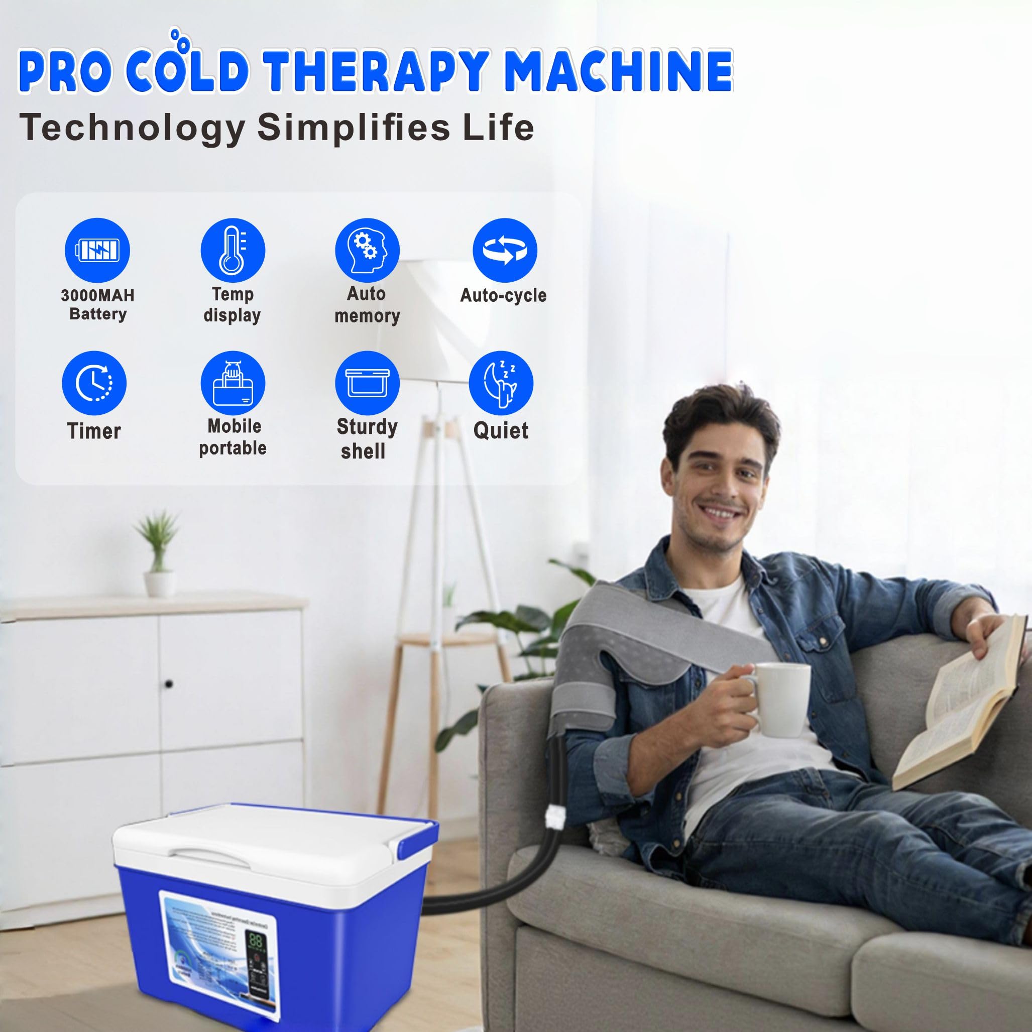 Cooler-TYU, batterie interne de 3000mAh pour thérapie mobile