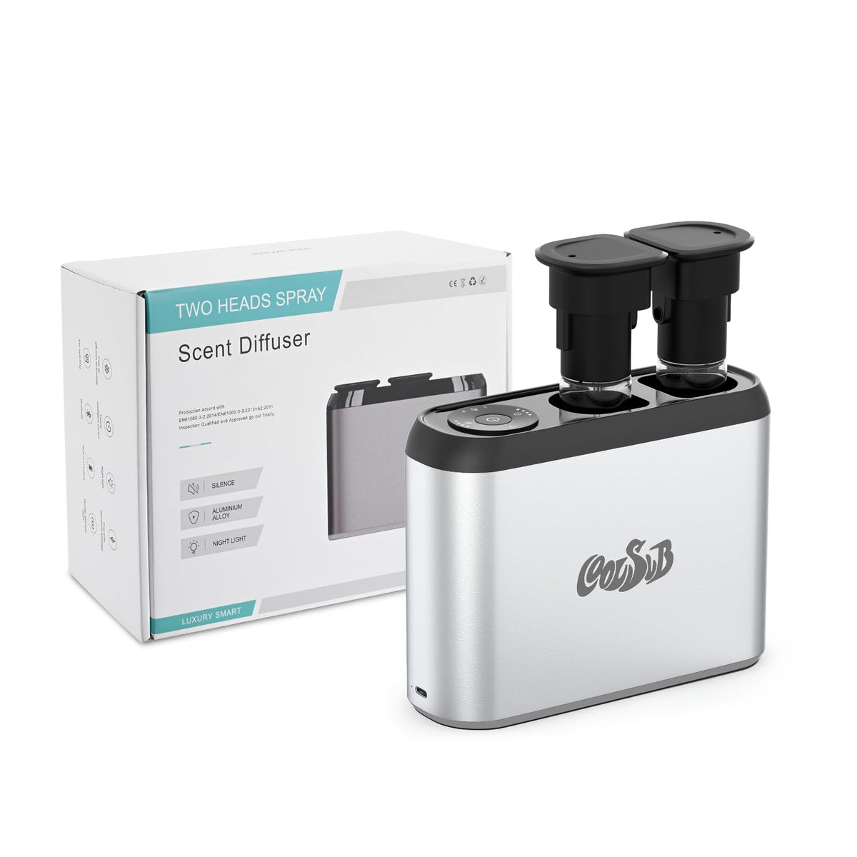 CoolSub diffuseur intelligent, façade métallique, allure premium et durable