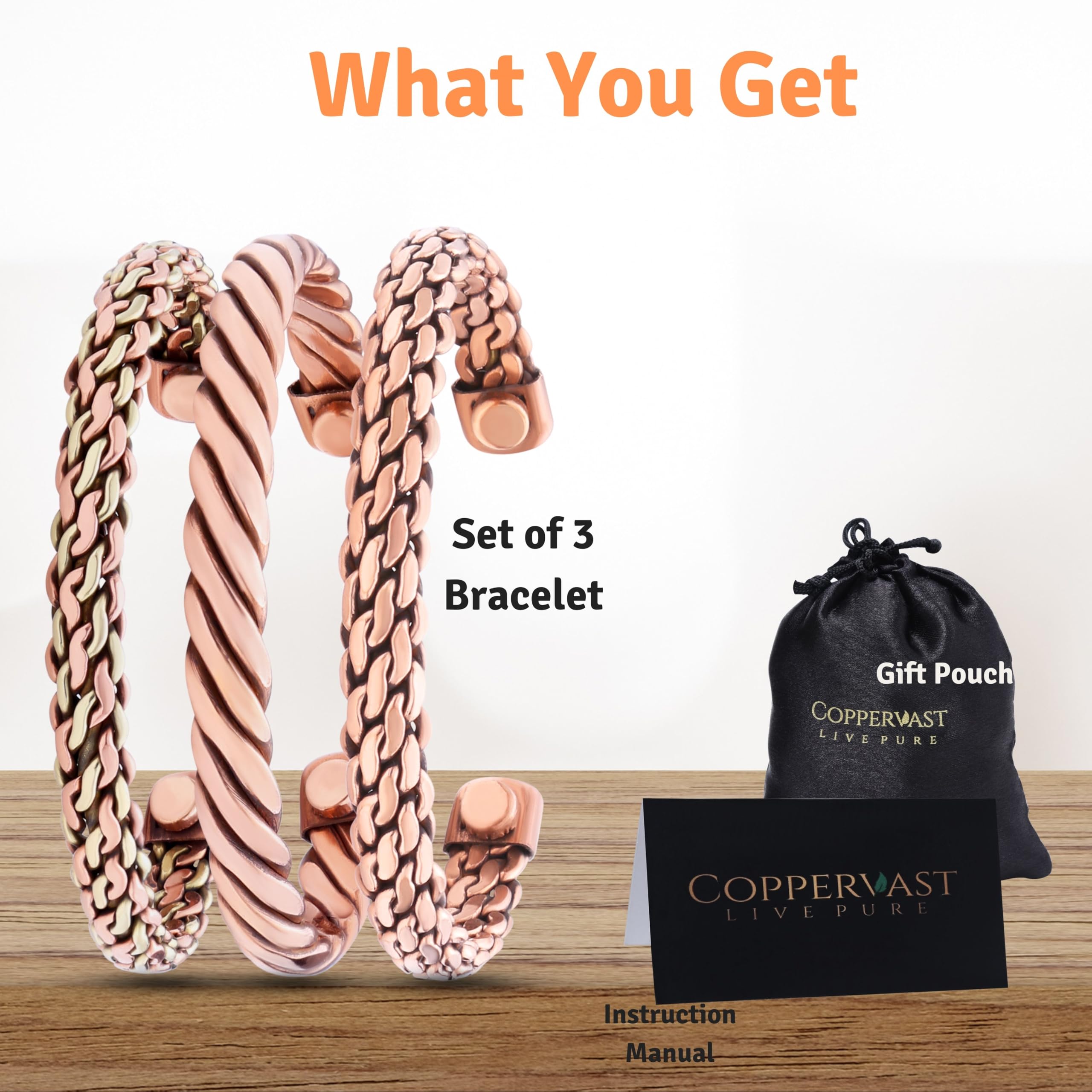 Détails du cuivre pur Coppervast avec texture et éclat durable.