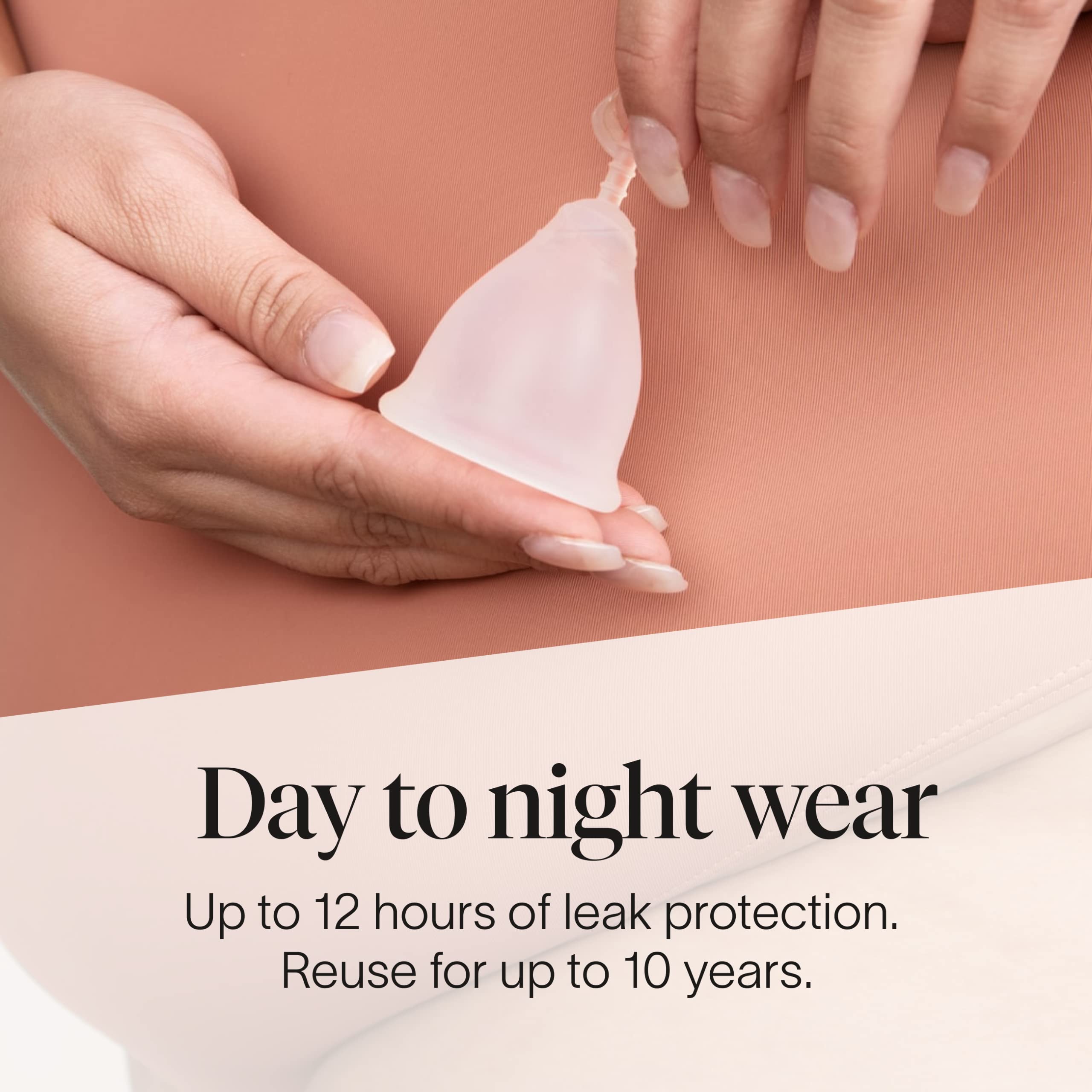 Cora coupe menstruelle base texturée pour une prise en main sûre.