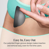 Cora Disque Menstruel Charbon – insertion facile et sensation douce.