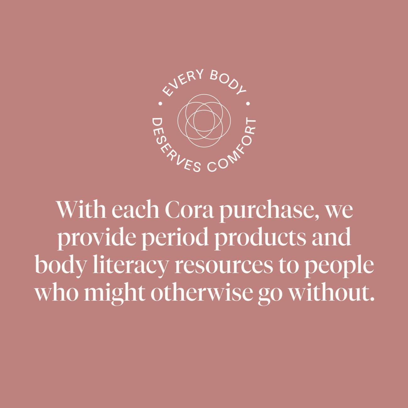 Cora engagement-solidarité, achat responsable soutient l'accès à des produits périodiques.