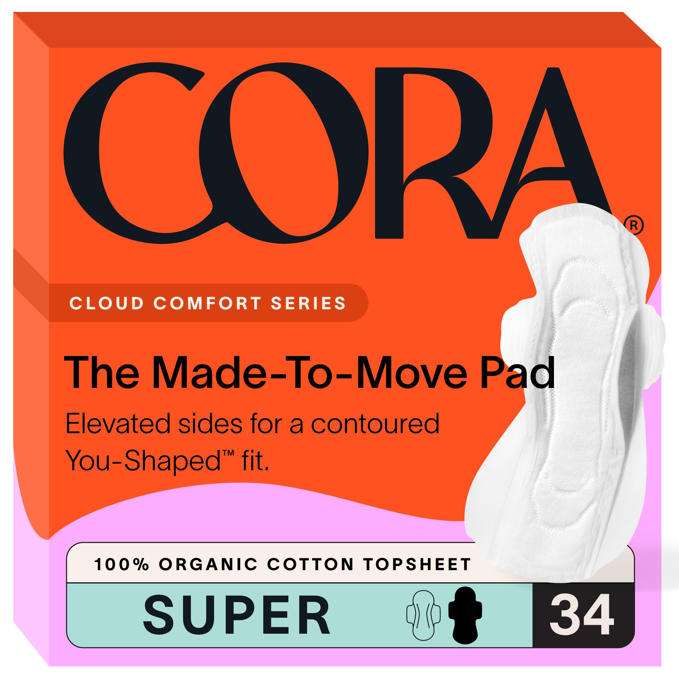 Cora protections dessus coton– confort et contour adaptés pour rester à l'aise toute la journée.