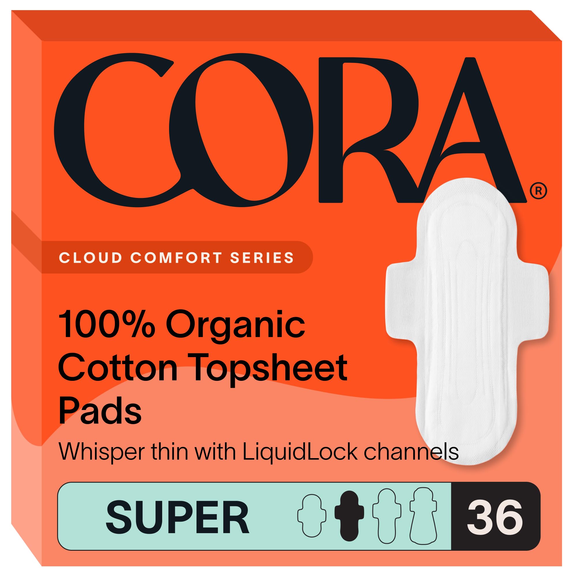 Cora serviette hygiénique en coton bio, douceur naturelle pour peau sensible.