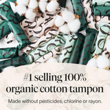 Tampon Cora avec applicateur soft touch, insertion douce et confortable.