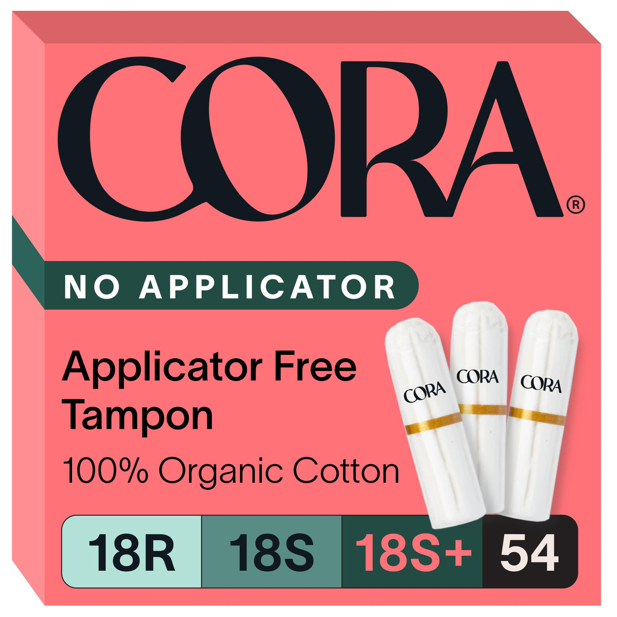Tampon Cora coton bio régulier, douceur naturelle et absorption fiable.