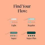 Tampon Cora coton bio super plus, absorption élevée et confort durable.