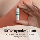 Tampon Cora coton bio super, protection renforcée pour flux moyen à fort.