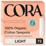 Tampons Cora coton biologique – nouveau look emballage, pratique à repérer.