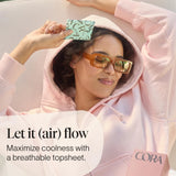 Cora tissu-respirant, aération naturelle et fraîcheur tout au long de la journée.