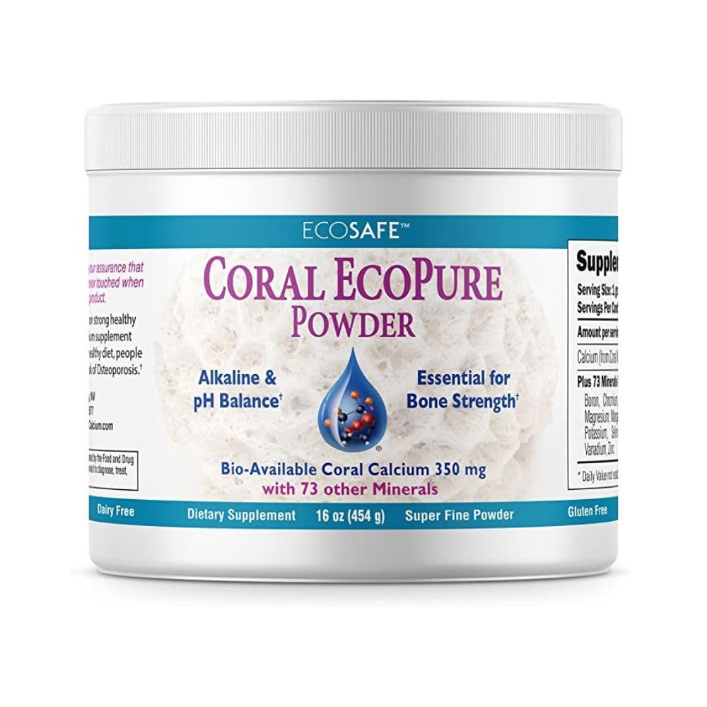 Coral White EcoPure poudre minéraux corail, apport calcium