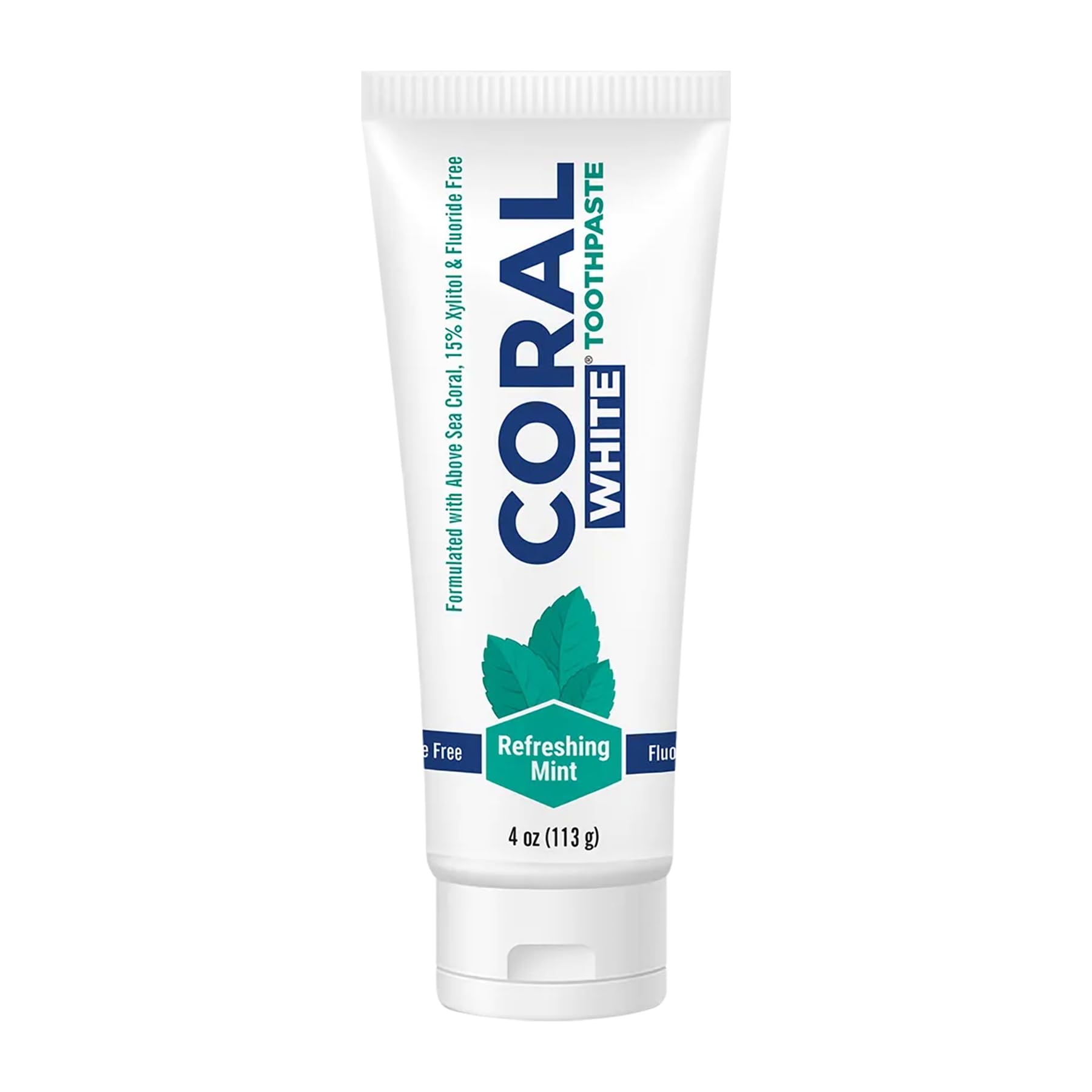 Coral White Pâte dentifrice menthe naturelle, fraîcheur durable.