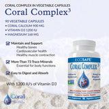 Coral White Vitamin D3 1200 UI: favorise l’absorption du calcium et le bien-être.
