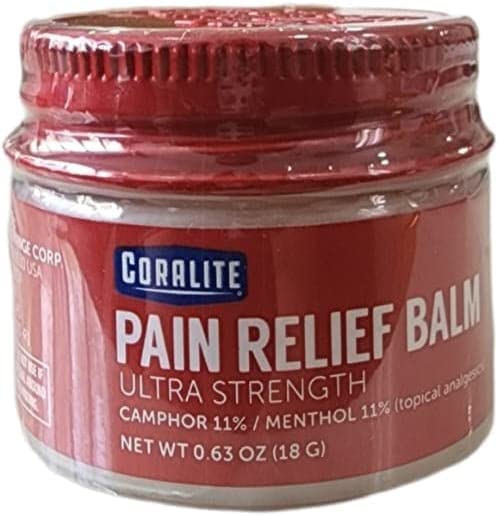 Coralite applique-menthol-camphore, sensation rafraîchissante pour muscles douloureux.