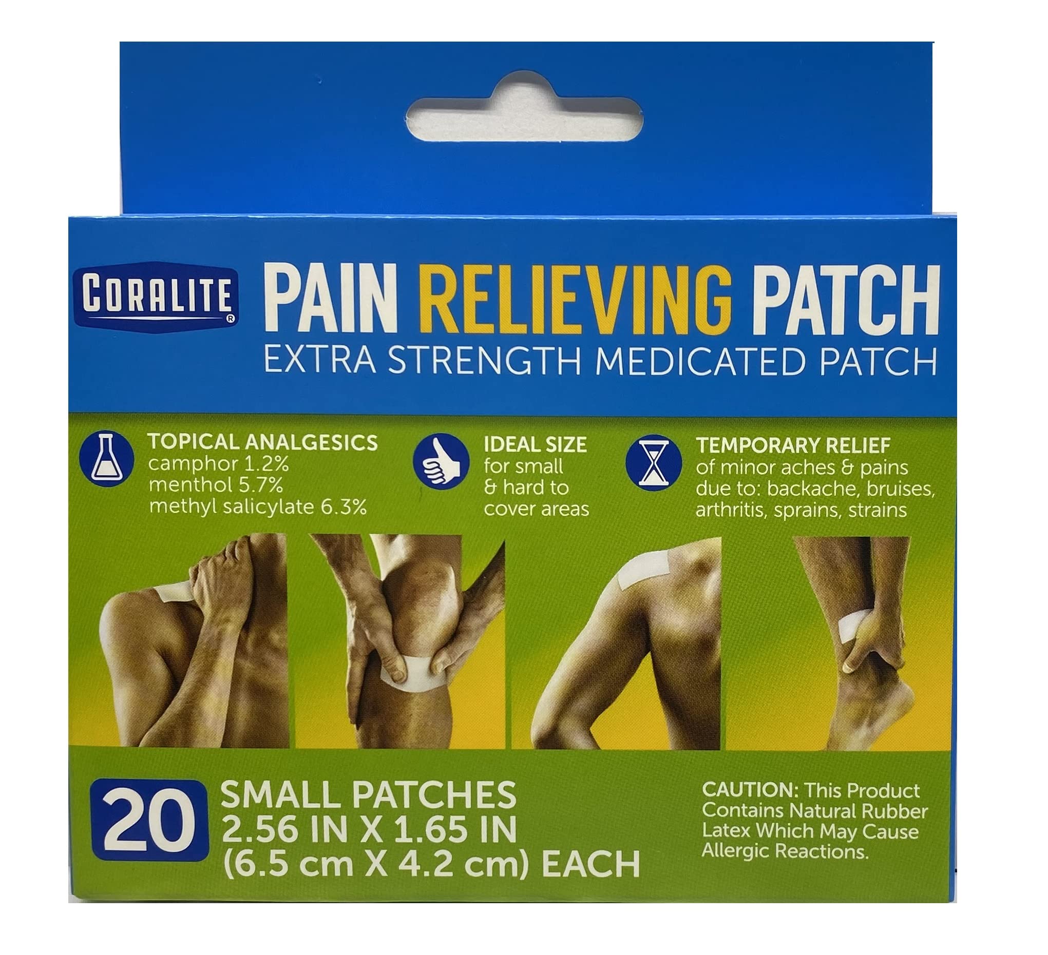 Pansement Coralite soulagement douleur musculaire, application directe sur la zone douloureuse.