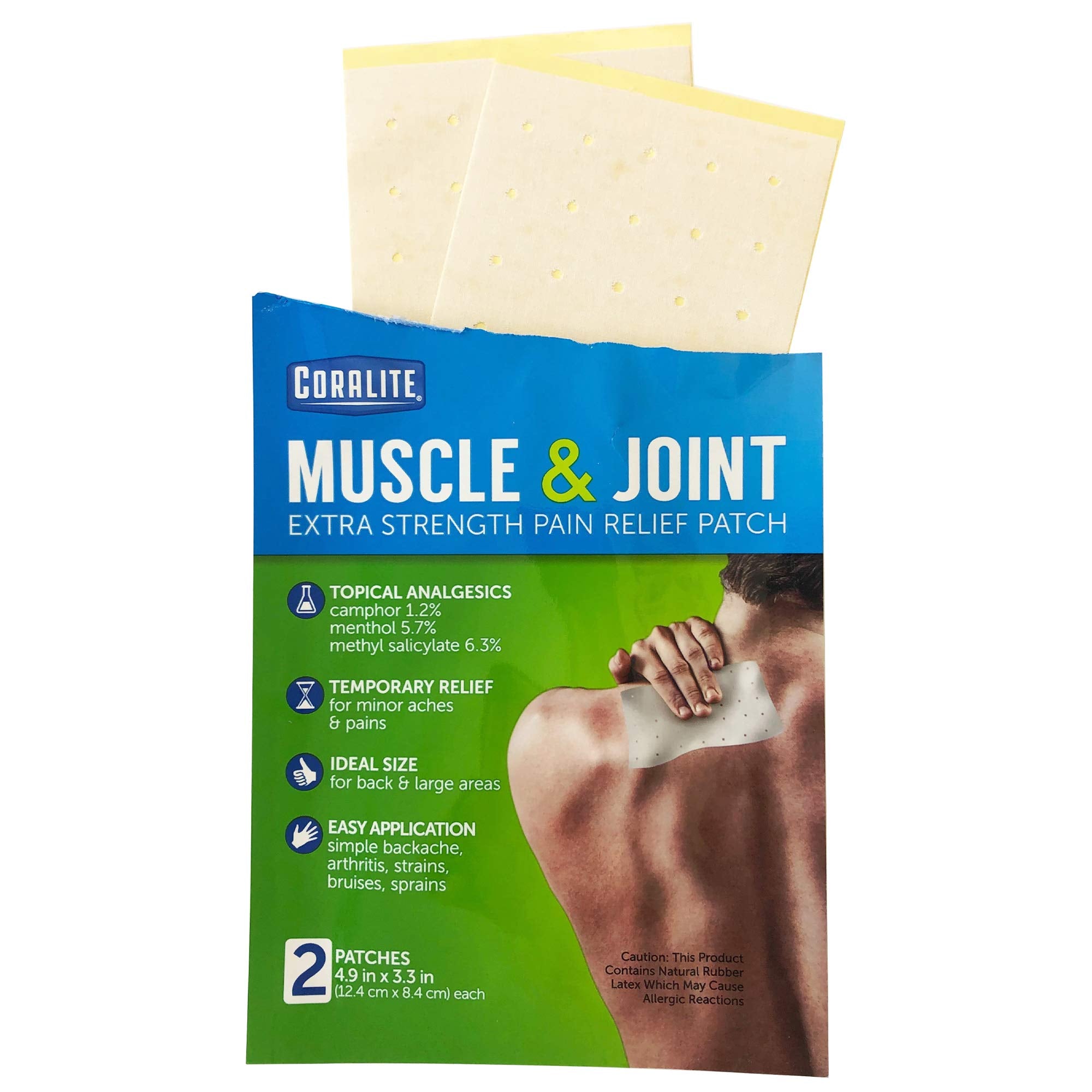 Coralite patch-adhesif-rapide: application simple directement sur la zone douloureuse.