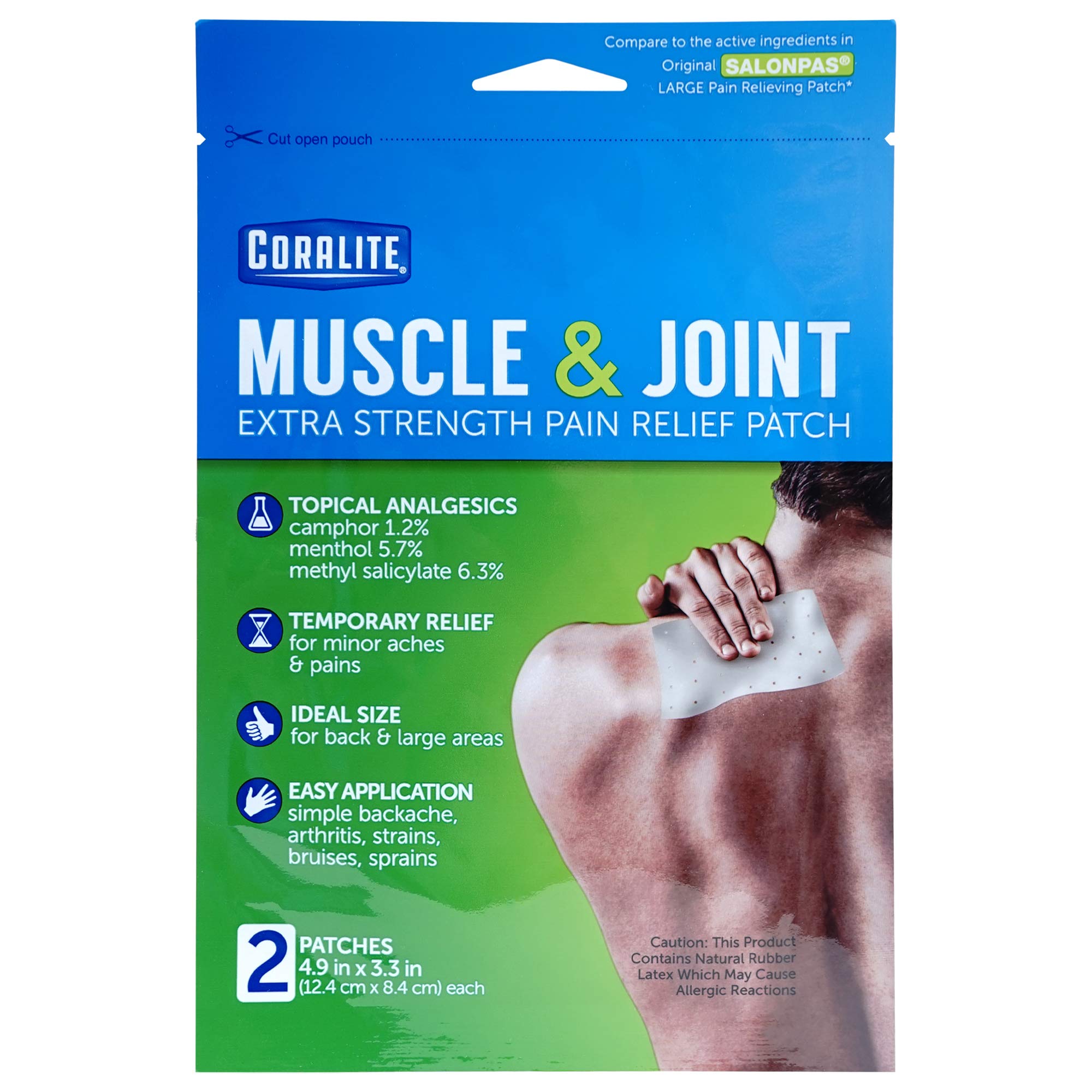 Coralite patch-dos-douleur, soulagement ciblé pour douleurs lombaires et musculaires.
