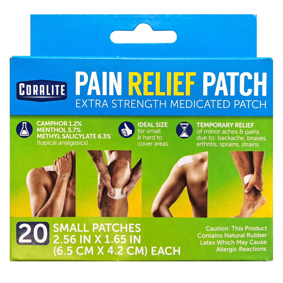 Patch Coralite petite taille pour douleur locale et ciblage précis.