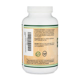 Etiquette produit Cordyceps Double Wood: informations claires sur la dose recommandee.