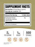 BulkSupplements Cordyceps extrait en poudre, dose idéale pour smoothies