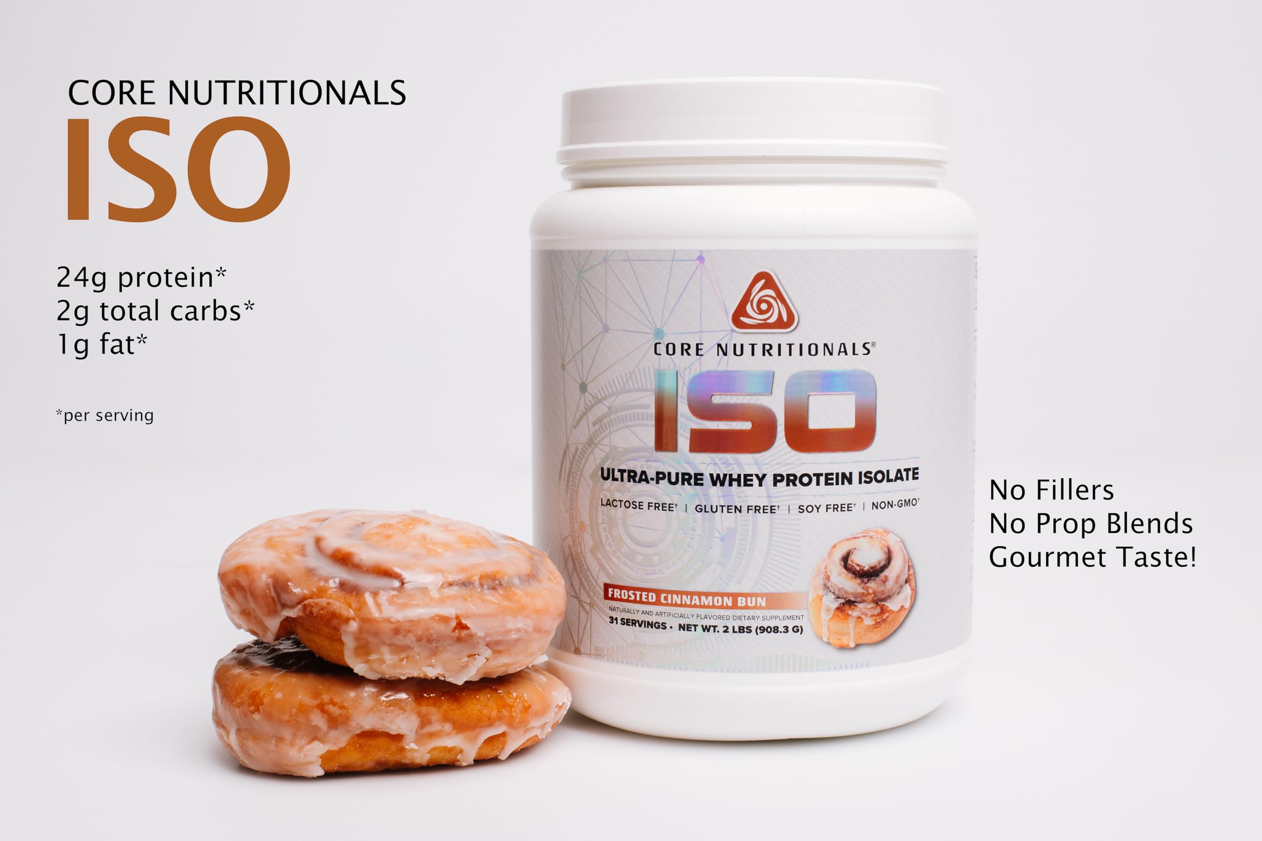 Core Nutritionals Iso Whey Protein Isolate – texture poudre idéale après séance et absorption rapide.
