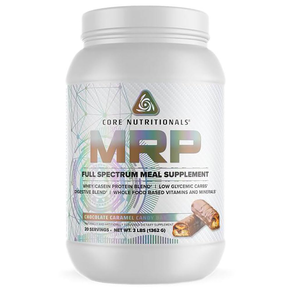 Core Nutritionals MRP en pot chocolat caramel barre, remplacement pratique et savoureux