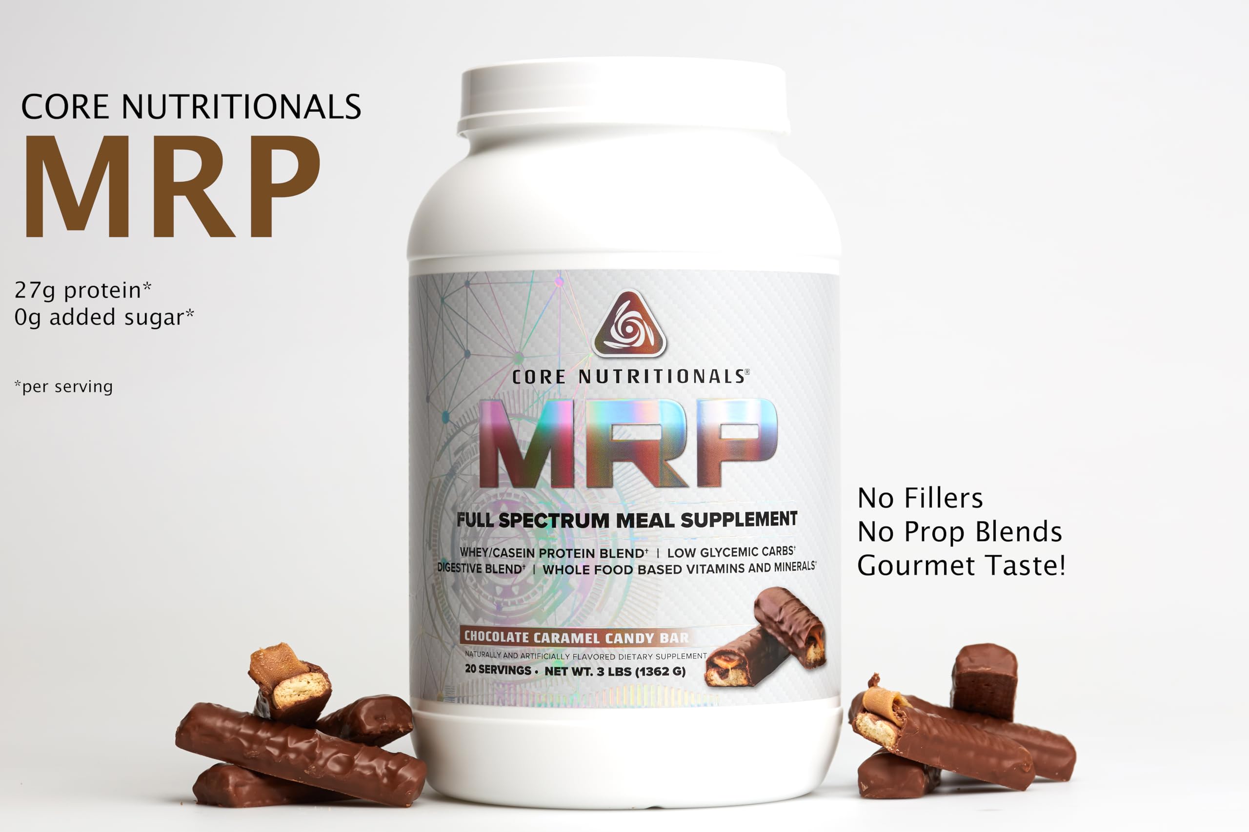 Core Nutritionals MRP flocons d'avoine, énergie durable et glucides de haute qualité