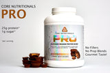 Core Nutritionals Pro Sustained Release whey, doseur-poudre — dosage précis pour une prise rapide et durable.