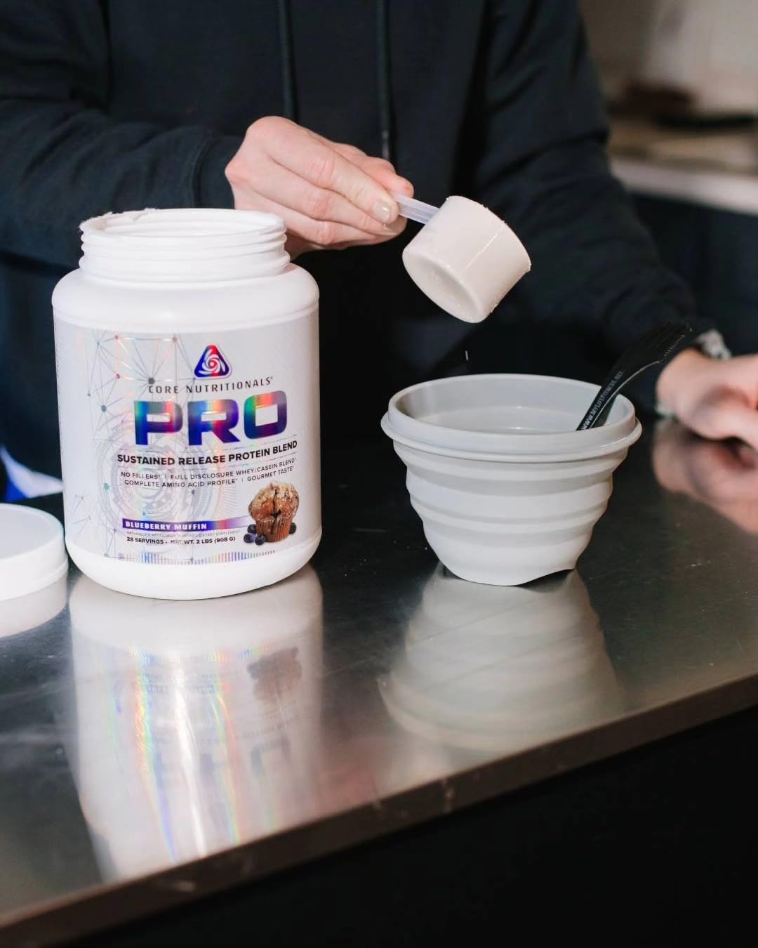 Core Nutritionals — shaker prêt pour un shake protéiné rapide.