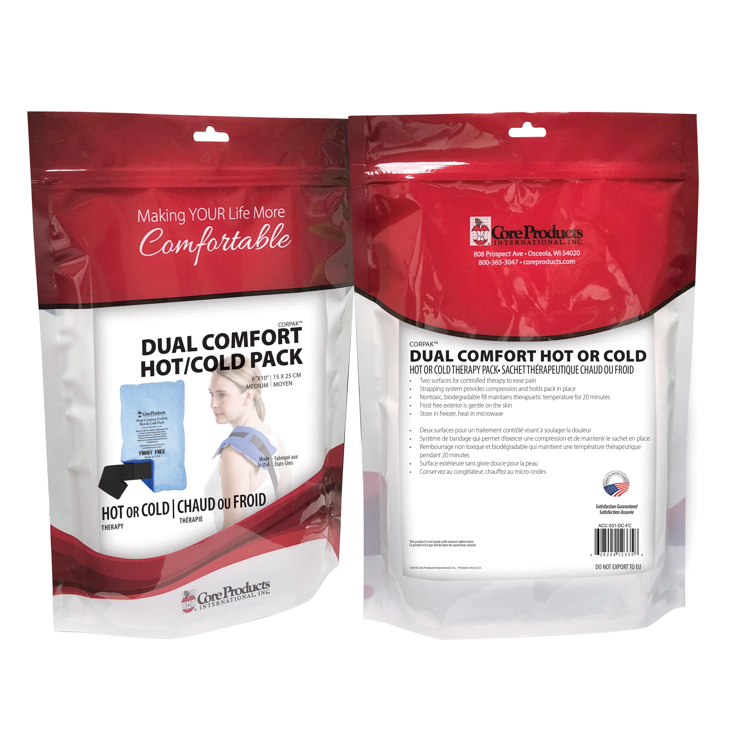CorPak remplissage écologique sans latex, option durable