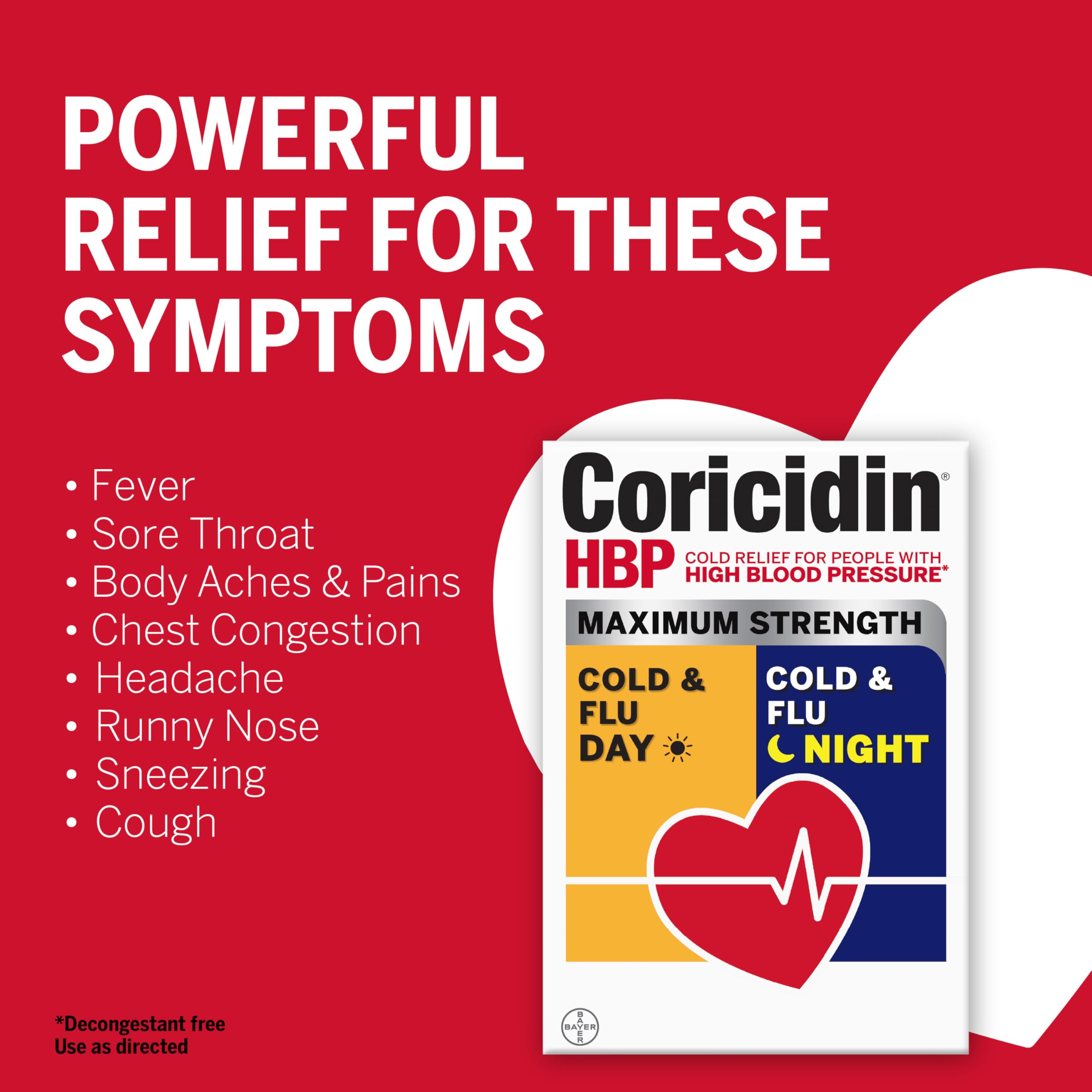 Coricidin HBP – Liquide Nuit favorise un repos nocturne plus profond.