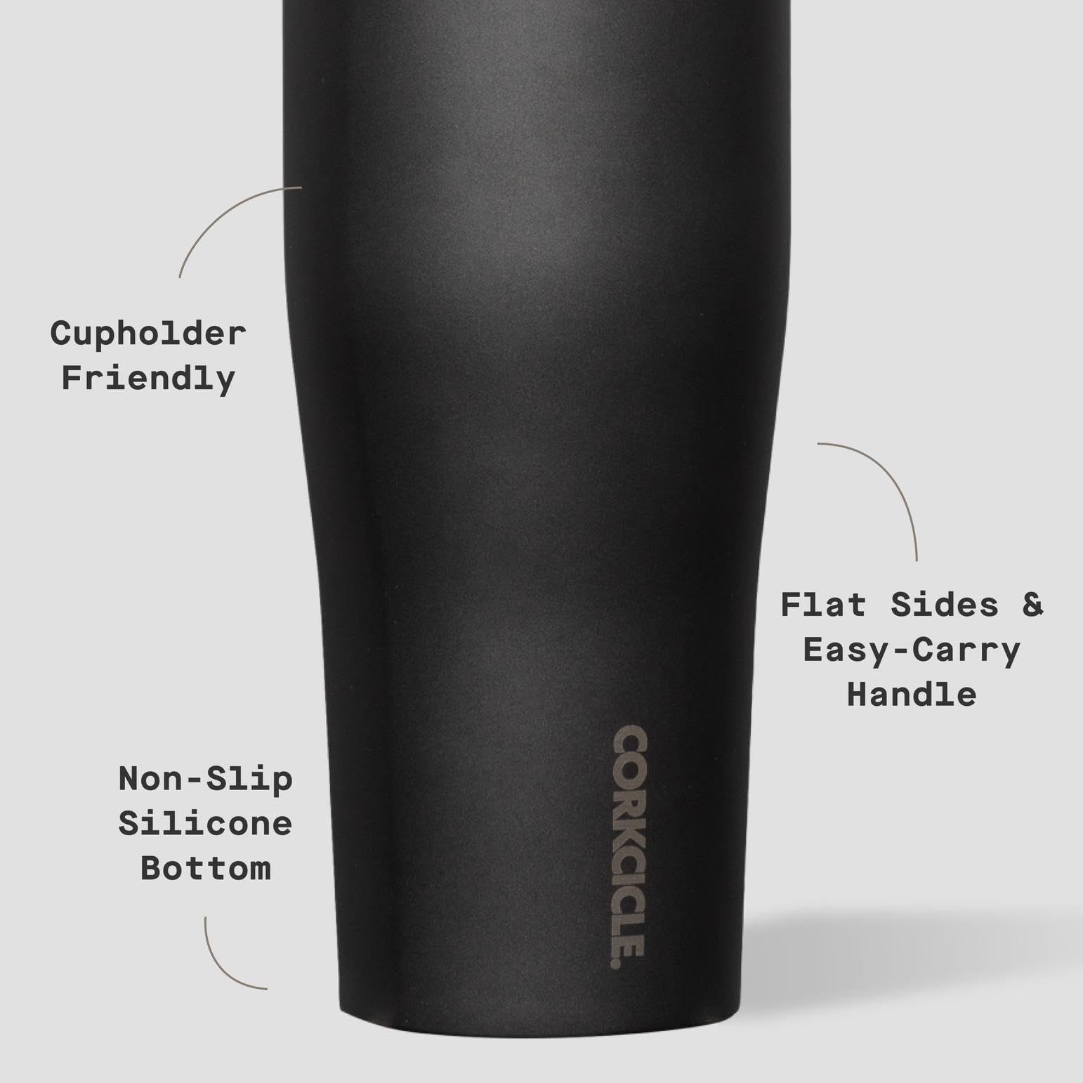 Corkcicle Protein Shaker 30oz, capacité suffisante pour sessions complètes.