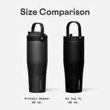 Corkcicle Protein Shaker corps inox robuste et nettoyage simple.