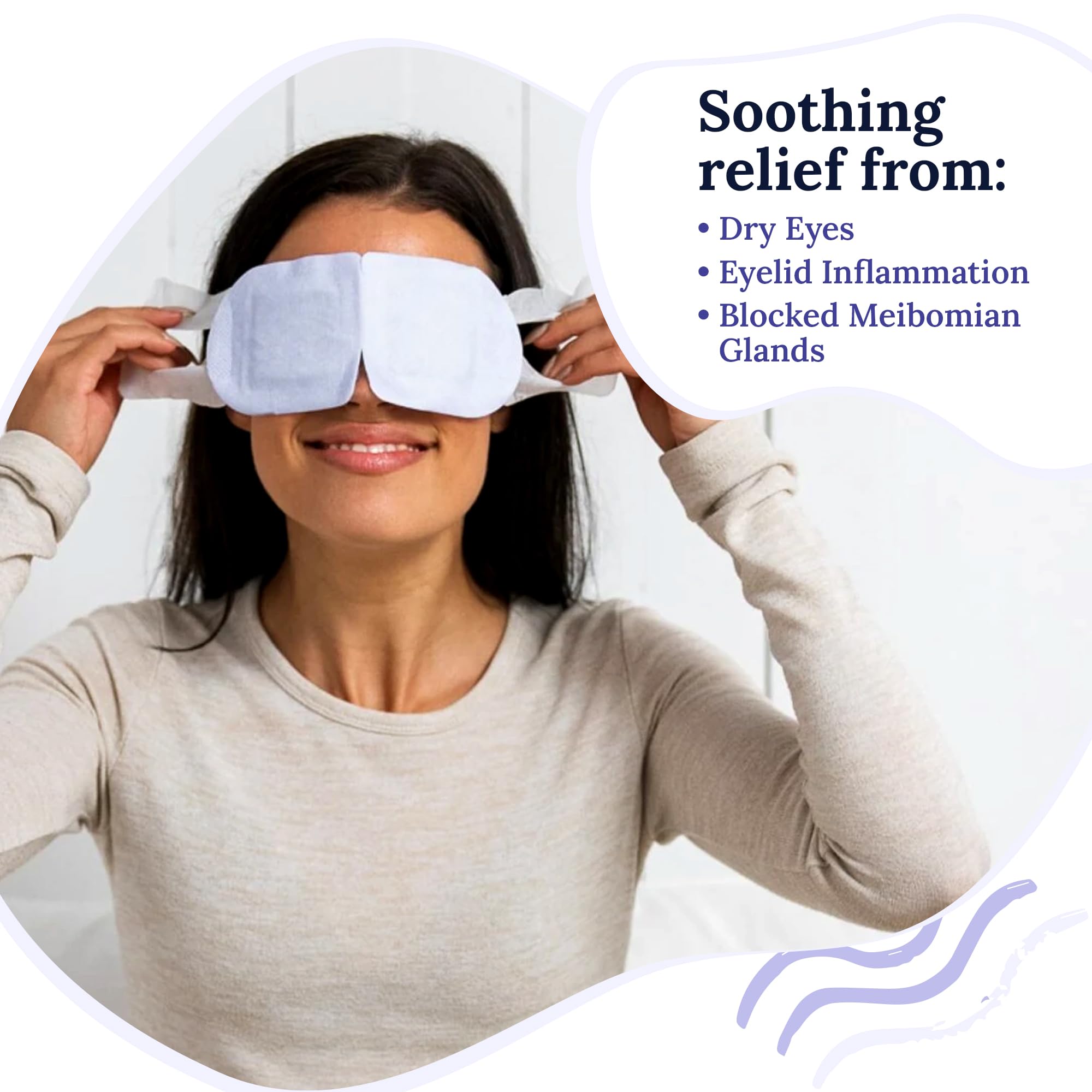 CorneaCare Rest masque yeux en action, activation rapide sans micro-ondes