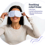 CorneaCare Rest masque yeux en action, activation rapide sans micro-ondes