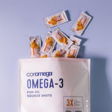 Coromega Omega-3, facile à ajouter dans yaourt ou smoothie.