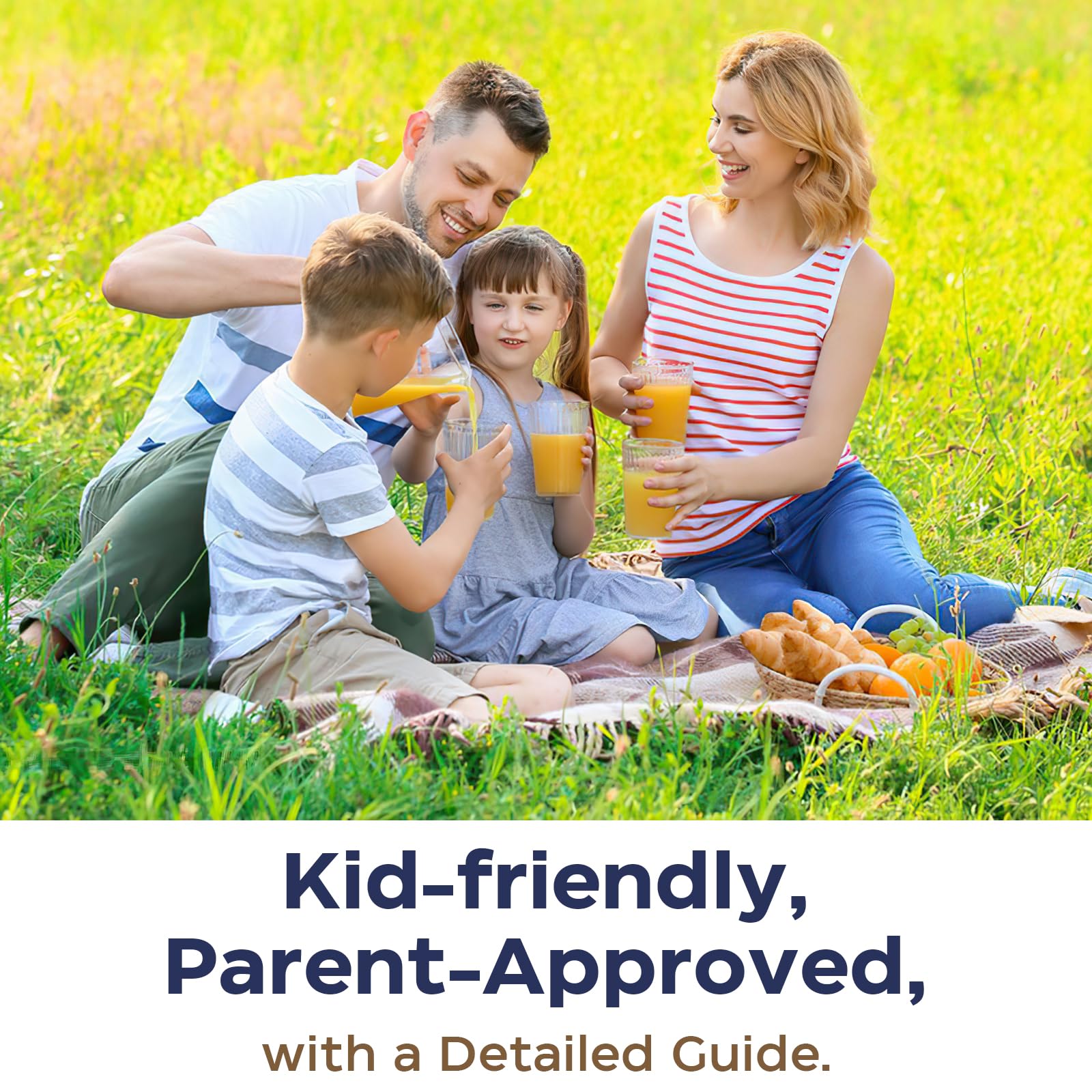 Utilisation adaptée à toute la famille avec guide inclus.