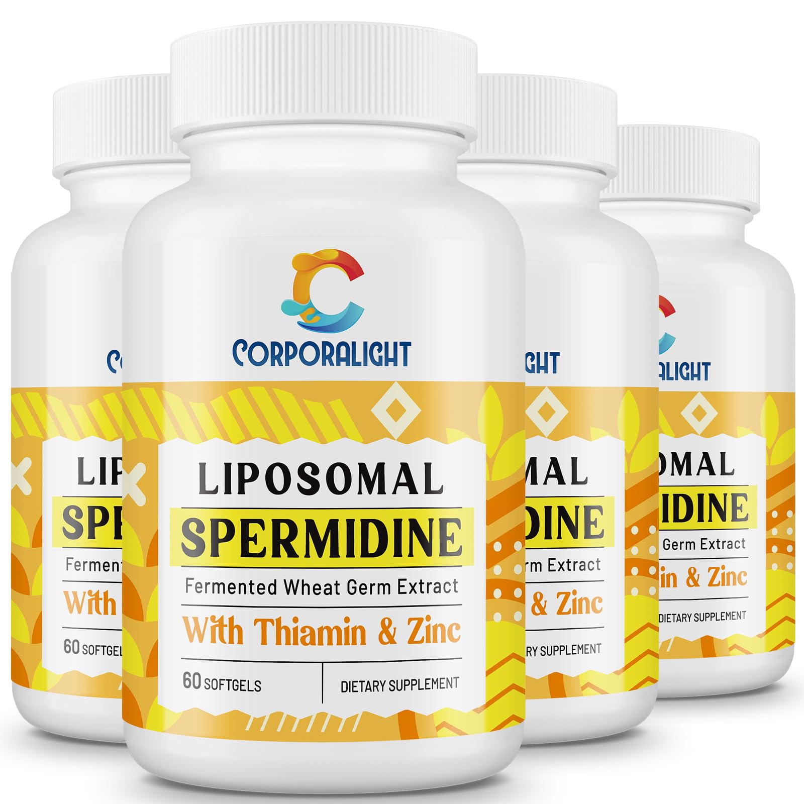 CORPORALIGHT Spermidine, bouteille de softgels: soutien potentiel au renouvellement cellulaire.