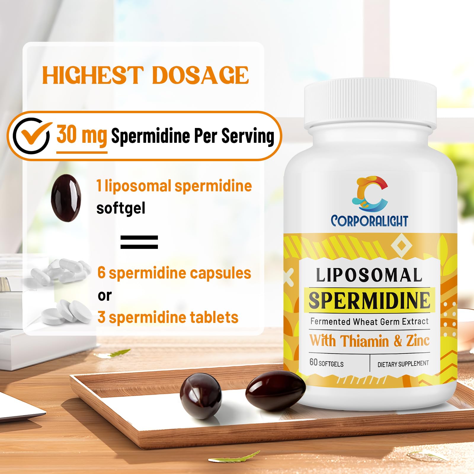 CORPORALIGHT Gélules douces – ingestion facile et absorption améliorée.