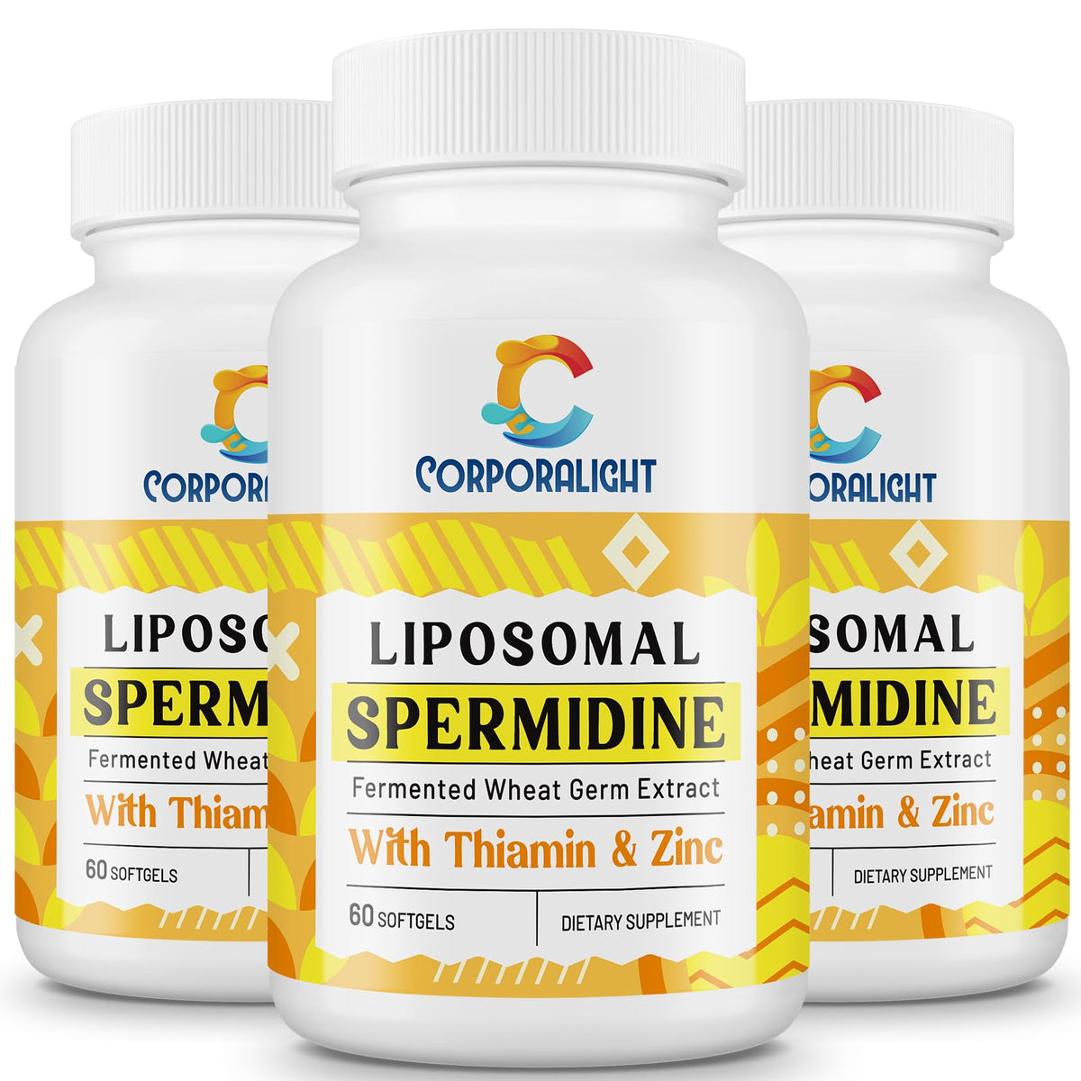 CORPORALIGHT Spermidine 30 mg – bouteille, soutien potentiel du renouvellement cellulaire.